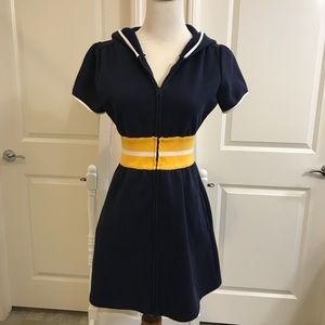 Free people zip up hoodie sweater cover up dress